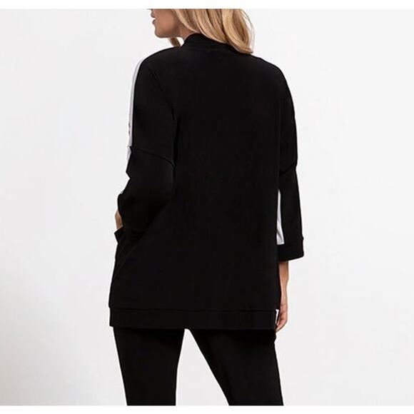 Sympli Women's Kimono Cardigan Black and White Size 14 Abstract Print NWT - Picture 4 of 4